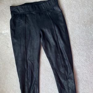 Seven for all mankind black/metallic leggings pant